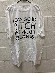 VTG Sex Sexy Shirt Mens L Funny Parody 90s Cotton Retro Inappropriate Bitch - Picture 1 of 5