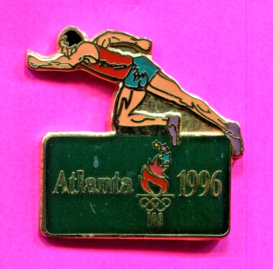 1996 OLYMPIC PIN MENS SPRINTER PIN MADE BY IMPRINTED #4193 2024 PARIS TRADER PIN - Image 1 of 1