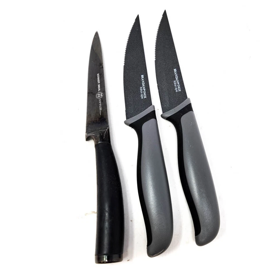 3 Pcs Brandani, Schmidt Bros No 22 Steak Knife Set, Stainless Steel Blades - Image 1 of 4