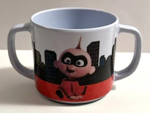 "Taza de plástico Jack Jack de Disney Pixar Los Increíbles para niños 2,5"" 2 asas" - Imagen 1 de 9