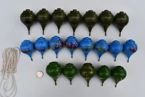 Lote de 3 hilanderos de madera tradicionales de Perú. Trompos de madera de Perú, U3 - Imagen 1 de 9