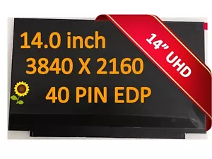New Lenovo Thinkpad T14 T14s Gen 2 laptop LED LCD Screen 14" UHD 5D10V82349 - Picture 1 of 5