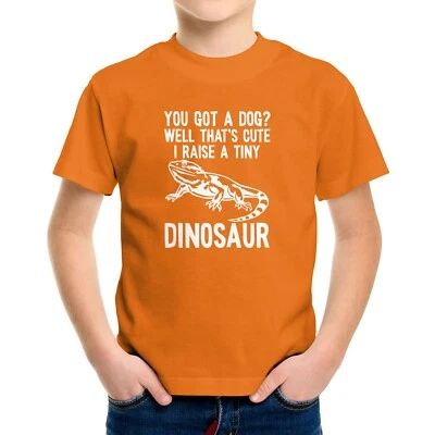 Lizard Toddler Kids Youth T-shirt Funny Beardie Reptile I Raise Tiny Dinosaurs - Image 1 of 3