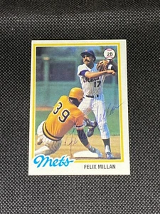 Felix Millan New York Mets Signed Auto 1978 Topps #505 ~ COA - Picture 1 of 3