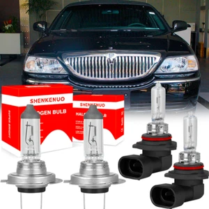 For Lincoln Town Car 2003-2011 High/Low Beam Halogen Headlight Bulbs Combo Kit - Foto 1 di 11