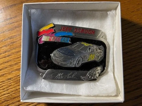 Jeff Gordon legends limited edition belt buckle w/ COA & Box Cover