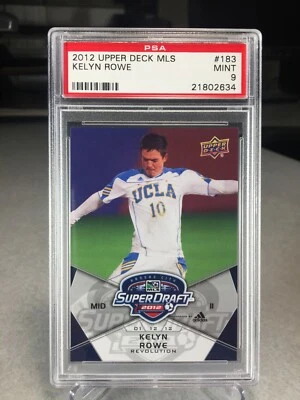 2012 Upper Deck MLS Kelyn Rowe #183 - PSA 9 - POP 1 (only 1 graded higher) - Image 1 of 2