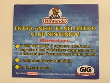 1991 Club Nintendo SNES NES Game Boy Postkarte Anmeldekarte Werbung ITA
