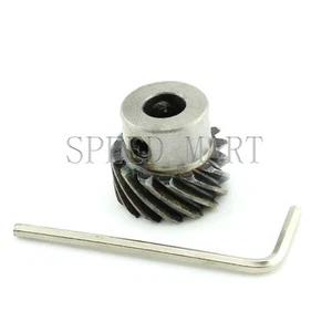 Engranaje de motor de rueda cónica en espiral de metal 1M-15T par grande 90° diámetro de engranaje 8 mm - Imagen 1 de 4