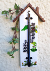 Thermometer Frosch 14 x 30 cm Aussenthermometer Garten Fenster Gewächshaus