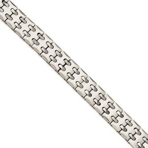 *BRAND NEW* Chisel Tungsten Polished Link Bracelet SRB1729-8.5