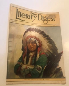 THE LITERARY DIGEST APRIL 23 1932 CHEROKEE DANCER - Imagen 1 de 6