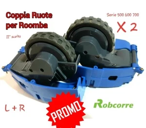 Coppia Ruote per Irobot Roomba Ruota L + R  Modulo Motore Motrice II scelta  - Foto 1 di 6