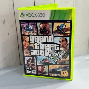 Grand Theft Auto 5 V (Xbox 360, 2013) CIB w/Manual/Map Tested Working - Picture 1 of 7