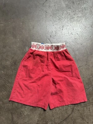 Pantalones Cortos De Colección Ocean Pacific Para Mujer de Tiro Alto Rojo Cintura Elástica EE. UU. OP Foto 1 de 4