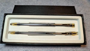 Vintage Pierre Cardin Pen Pencil Set - Silver/Chrome tone - Picture 1 of 12