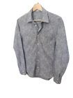 Sandro Paris Blue Paisley Cotton Shirt Size L - Large
