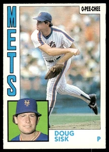 1984 O-Pee-Chee VTG OPC Baseball Doug Sisk Rookie New York Mets #21 - Picture 1 of 2