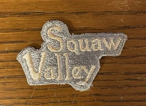 Vintage Squaw Valley, früherer Name von Palisades Tahoe Skigebiet Patch - Bild 1 von 2