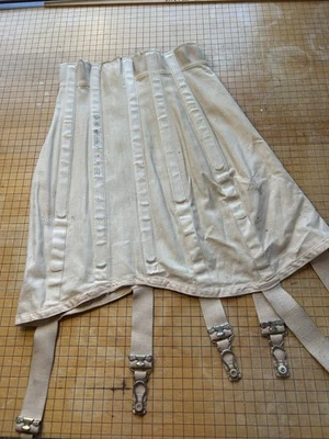 Antiguo Corsé Kabo Talla 25 Algodón Hecho en EE. UU. Estancias Bajo Busto 1910-30 Liguero Foto 1 de 4