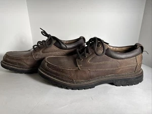 Dockers Comfort Zone Men’s Size 9 M Brown Leather Lace Up Oxford Shoes EXC! - Picture 1 of 14
