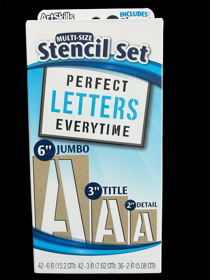 ArtSkills Jumbo 6 Inch A-z Stencil Letters 5l