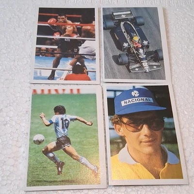 Vintage Mike Tyson Rookie Card Ayrton Senna Maradona A Question of Sport 1986 UK - Image 1 of 4