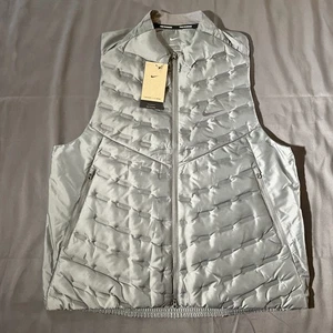 Nike Therma-Fit ADV Repel Aeroloft Down Running Vest Grey FB7542-084 Mens Sz L - Picture 1 of 8