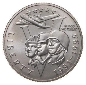 1993 Unc WWII World War 2 1991-1995 Commemorative Half Dollar *1880 - Picture 1 of 3
