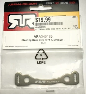 ARRMA TLR Steering Rack CNC 7075 Alluminio - TLR #ARA340185 Nuovo - Foto 1 di 1