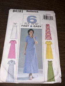 Bescheidenes Kleid Schnittmuster Gr. 20 22 24 Übergröße Butterick B4181 UC - Bild 1 von 3