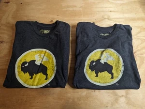 Buffalo Wild Wings Short Sleeve Graphic Employee T-Shirt Size S Small Blue - Picture 1 of 6