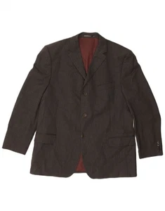 PIERRE CARDIN Mens Regular 3 Button Blazer Jacket UK 42 XL Grey Wool CF01 - Picture 1 of 3