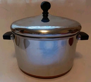 Vintage Sears Maid of Honor Copper Bottom Stainless Steel Stock Pot - 3 qt. - Picture 1 of 4