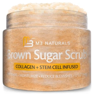 Brown Sugar Scrub Face Foot & Body Exfoliator Infused with Collagen and Stem ... - Picture 1 of 7