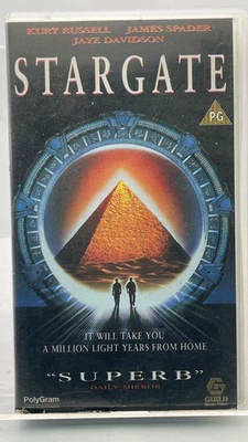Stargate 1994 VHS Movie Kurt Russell James Spader Sci-Fi Classic PolyGram - Image 1 of 3