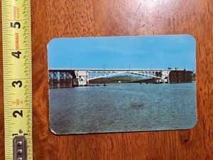 RARA VECCHIA CARTOLINA D'EPOCA PONTE PUNTA DI FRECCIA DULUTH MINNESOTA - Foto 1 di 2