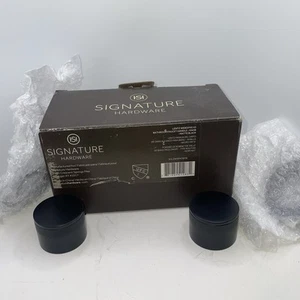 Signature Hardware Lentz Widespread Bathroom Faucet Knob Mattel Black - Picture 1 of 5