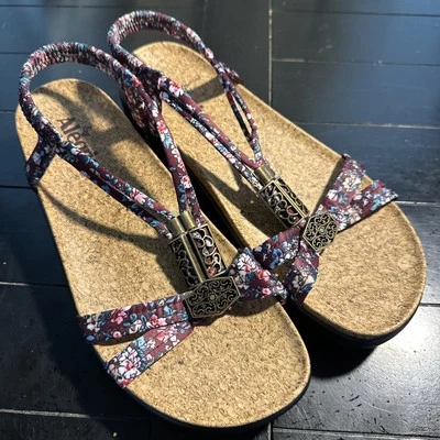 Alegria Roz Sandalia con Tiras Get Away Negro Correa en T Zapatos para Mujer EU 40 US 8.5 - 9 Foto 1 de 4