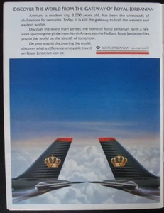 Royal Jordanian print ad cut from a 1990 magazine - Picture 1 of 1