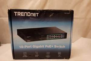 TRENDnet TPE-TG182 18-Port Gigabit Power PoE+ Switch ~ TPE-TG182/A ~ NOS - Picture 1 of 24