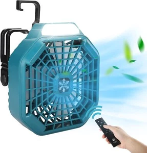 Cordless Fan with Remote for Makita 18v Battery Camping Fan w/ 3 Speed Settings - Picture 1 of 7