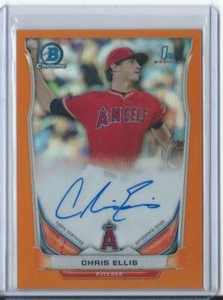 2014 Bowman Chrome Chris Ellis Orange Refractor Auto Autograph /25 - Picture 1 of 1
