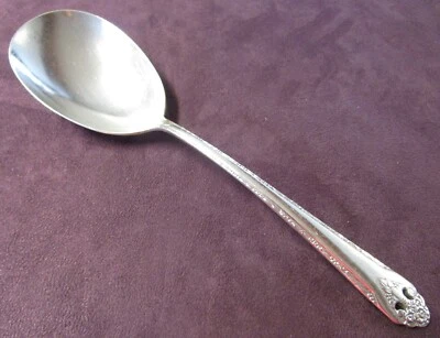 LOVELY LADY 1937 bayas o cuchara grande para servir placa de plata sin monograma Foto 1 de 3