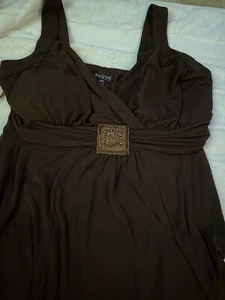 Enfocus Damen braunes Kleid Größe 14w - Bild 1 von 9