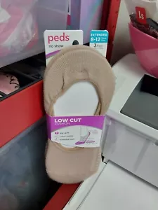 Nuevos con etiquetas Peds No Show Mujer Corte Bajo Cojín Calcetines Desnuda 3 Par Zapatos Talla Extendida... - Imagen 1 de 1