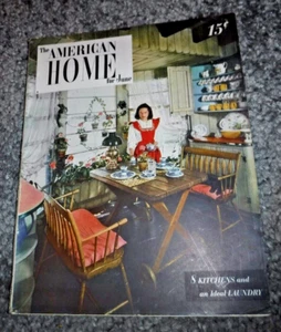 THE AMERICAN HOME - JUNE 1947 VINTAGE MAGAZINE  Interior Decorating - Picture 1 of 9