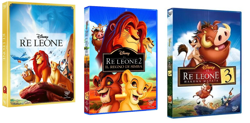Dvd Il Re Leone - La Trilogia 1-2-3 (3 Dvd) ....NUOVO - Immagine 1 di 1