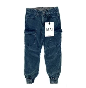 NWT Molo Corduroy Cargo Jogger Pants in Navy Blue 6 - Picture 1 of 13