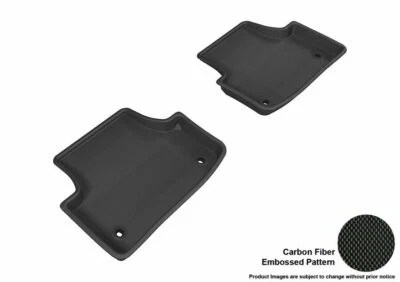 Forros de piso 3D MAXpider negro segunda fila 2 piezas para Audi RS3 Foto 1 de 4